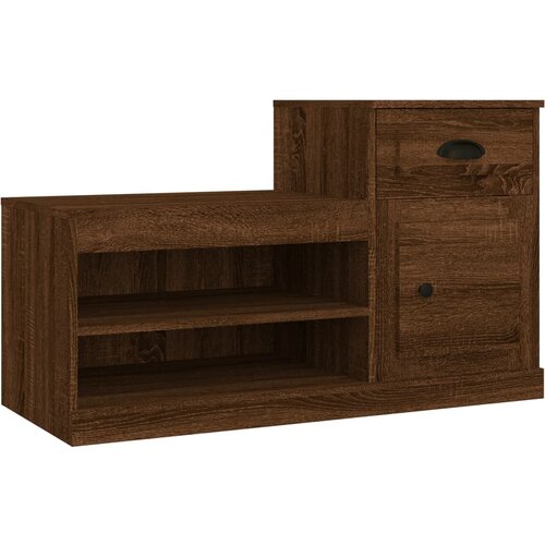 Maison Chic Omarica za obutev - Kopa za čevlje rjav hrast 100x42x60 cm inženirski les, (21778230) Slike