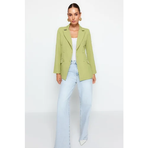 Trendyol Blazer - Green - Regular fit