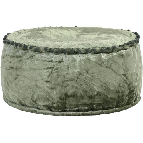 vidaXL okrogel tabure iz žameta 40x20 cm zelen Cene