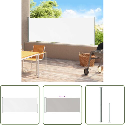 The Living Store Zložljiva stranska tenda za teraso 180x500 cm krem - Stranska Tenda, (21743030) Cene