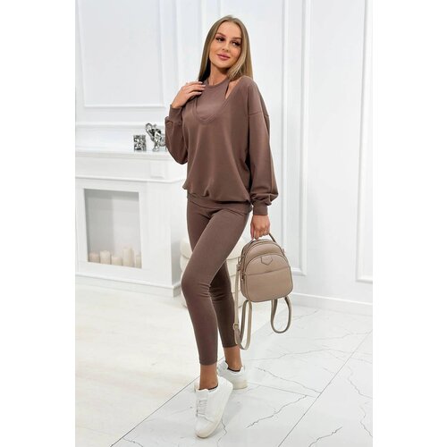 Kesi 3-piece set sweatshirt + top + mocca leggings Cijene