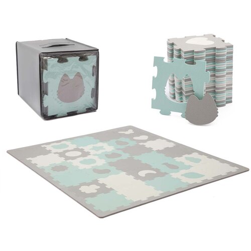Kinderkraft puzzle LUNO oblici, mint Cijene