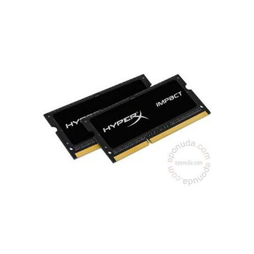 Kingston SODIMM DDR3 16GB (2x8GB kit) 1866MHz HX318LS11IBK2/16 HyperX Impact dodatna memorija za laptop Slike