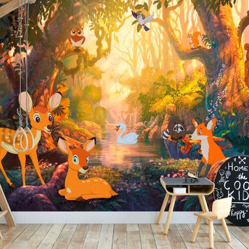  Samoljepljiva foto tapeta - Animals in the Forest 245x175 Slike