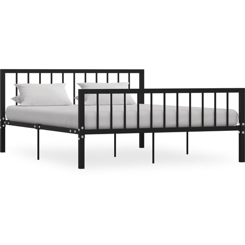  Okvir za krevet crni metalni 160 x 200 cm Cene