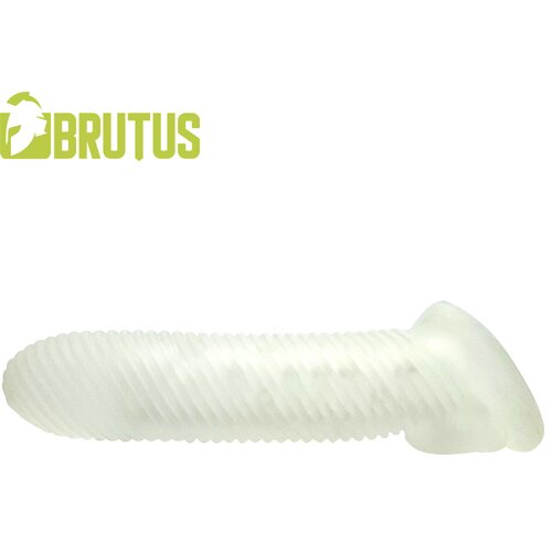 Brutus Almighty Ribbed Cock Sheath 18cm Clear Slike