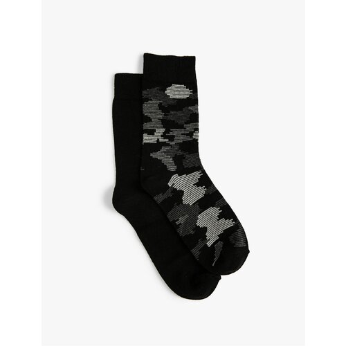 Koton Camouflage Socks Set of 2 Multicolored Slike