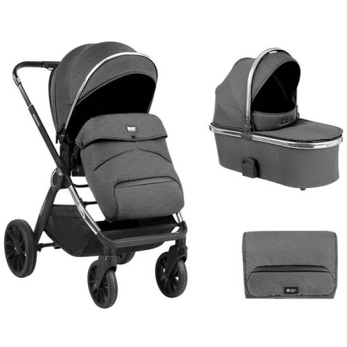 Kikka Boo kolica tiffany 3in1 premium set sa autosedištem i-trail i-size i tvrdom korpom dark grey ( KKB20151 prset ) Cene