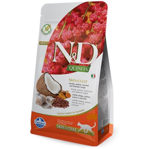N&d suva hrana za mačke namenjena negovanju kože i dlake - haringa i kokos 300g Cene