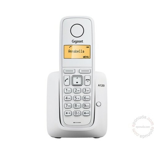 Gigaset A120 White bežični telefon Slike