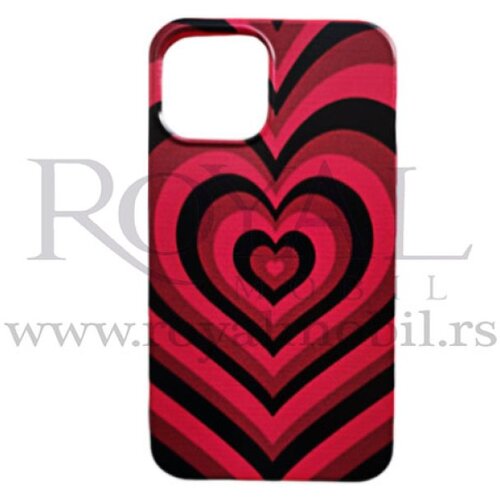  futrola soft print heart za samsung A725 galaxy A72 crveno crna Slike