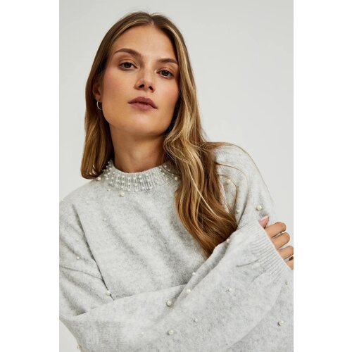 Marisse Women's Sweater Z-Sw-4538 Grey Mel Cene