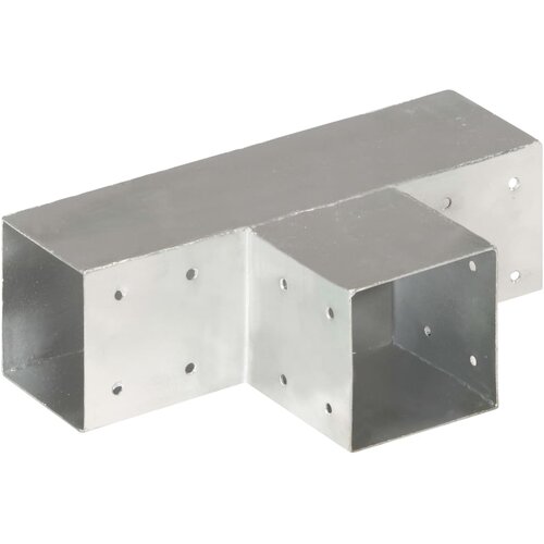  Spojnici za stupove u T-obliku 4 kom pocinčani metal 91 x 91 mm Slike