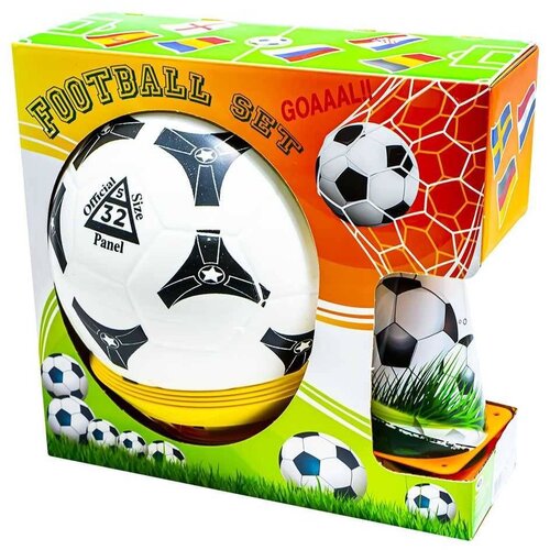  Lopta za fudbal sa čunjevima World Cup bela Slike