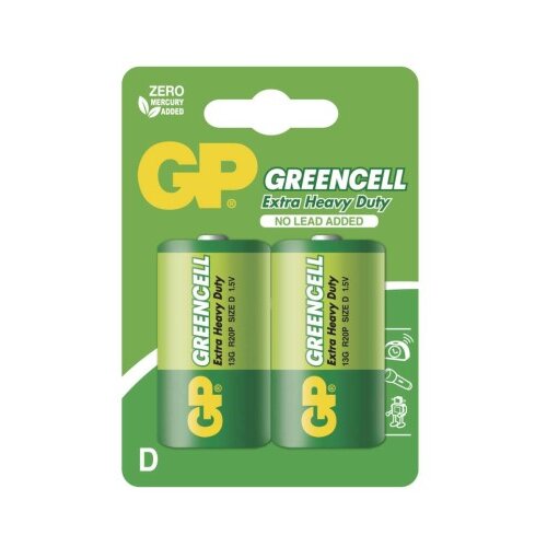  Baterija GP GREENCELL cink-kloridna R20 D 2 blister 2/1 Cene