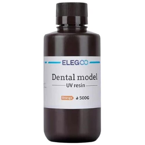 Elegoo dental model uv resin 0.5kg - orange Cene