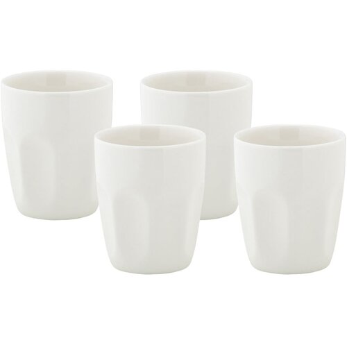 Maxwell williams Bele porcelanaste skodelice v kompletu 4 ks 200 ml Basic – Cene