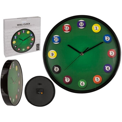  Analogni zidni sat bilijar 30cm Slike