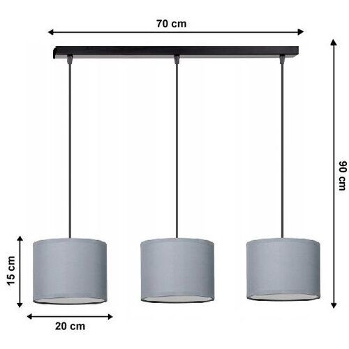  Luster na sajli TUZ 3xE27/60W/230V Slike