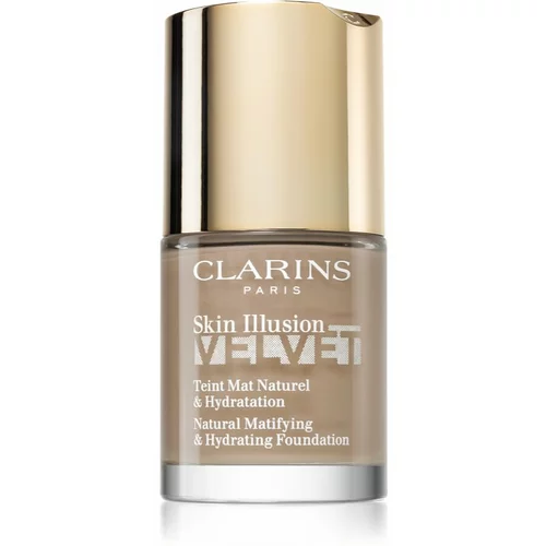 Clarins Skin Illusion Velvet tekući puder s mat finišem s hranjivim učinkom nijansa 108.5W 30 ml