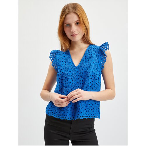 Orsay Blue Ladies Patterned Blouse - Women Cene