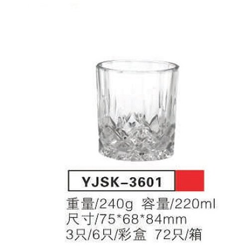 Staklena casa za vodu 6/1 220ml YJSK-3601 Slike