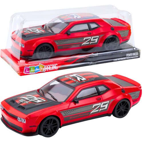  Sportski auto za igru s pogonom na stražnje kotače Glossy - 28 cm - crveni Cene