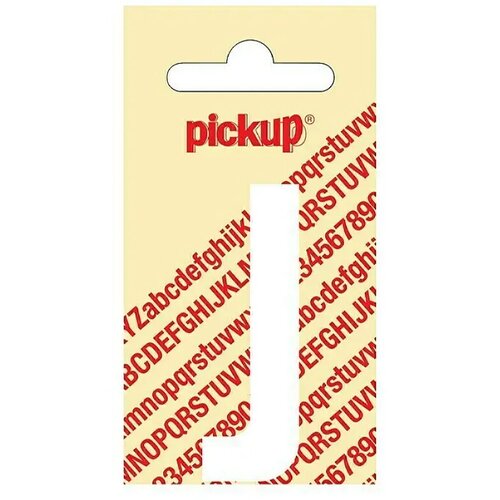  Nalepka Pickup (Motiv: J, bele barve, višina: 60 mm) Cene