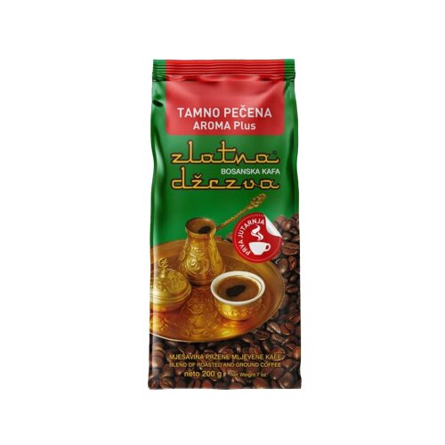 VISPAK Kafa tamno pečena Zlatna džezva 200g Slike