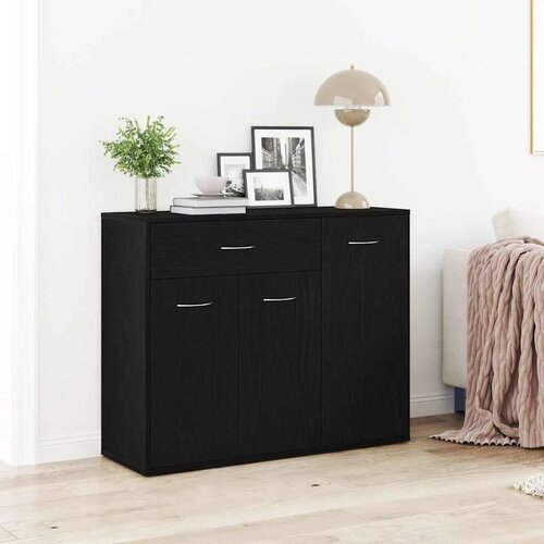  Komoda crni hrast 88x30x70 cm Inženirsko drvo - Crni hrast Cijene