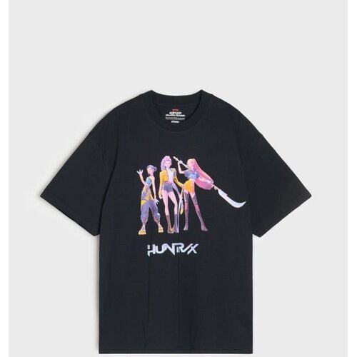 Sinsay Pamučna oversize majica s printom KPop Demon Hunters Cijene