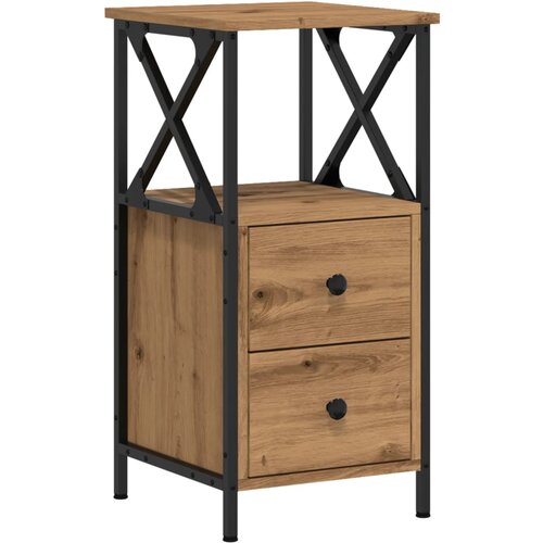 Maison Chic Nočna omarica - Nočna miza artisan hrast 34x35,5x70 cm inženirski les, (21688062) Cene