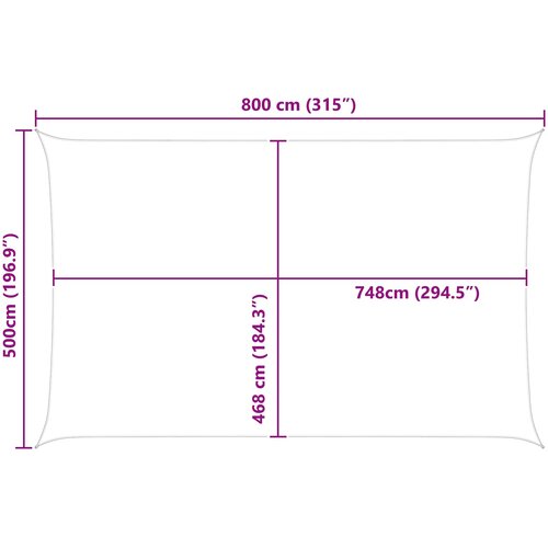  Jedro za sunce Žuta i bijela 8 x 5 m 100% poliester Oxford Slike