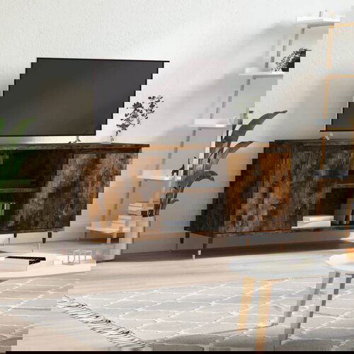 The Living Store TV omarica dimljeni hrast 104x35x50 cm inženirski les - TV Omarica, (21624891) Cene