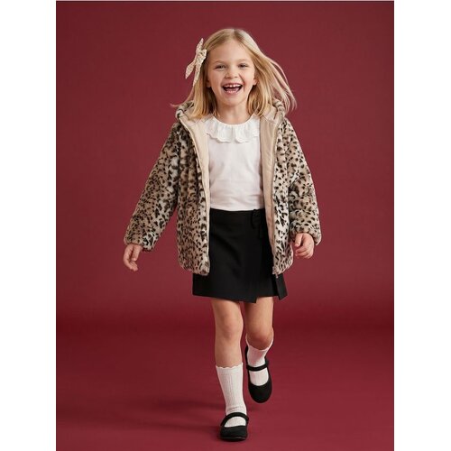 Sinsay Teddy jakna s leopard printom i kapuljačom s u&amp;scaron;ima Slike