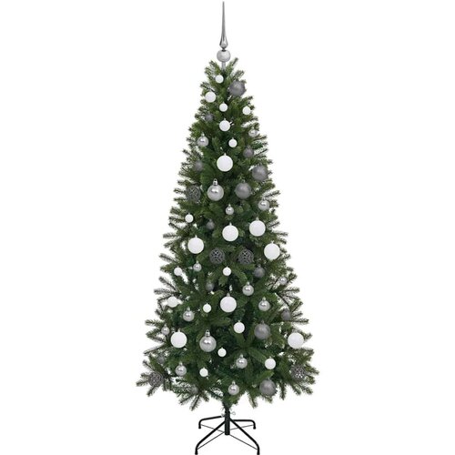 VidaXL Umjetno božićno drvce s stalakom Zelena 180 cm PE i PVC Slike