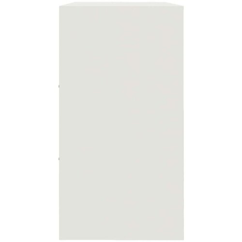 VidaXL Komoda bela 99x39x73 cm jeklo Slike
