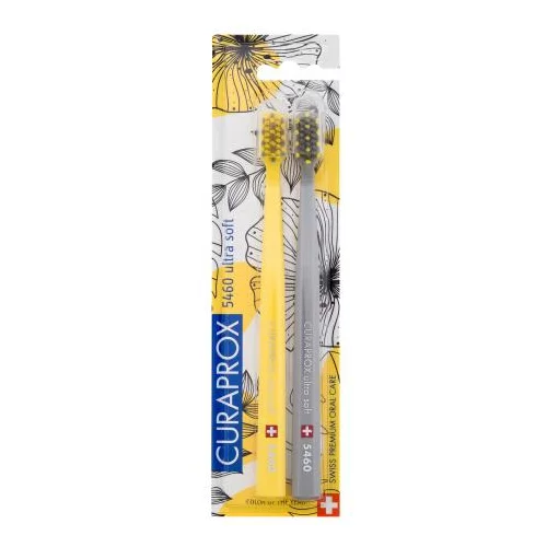 Curaprox 5460 Ultra Soft Duo Yellow/Grey Edition zubna četkica 1 set