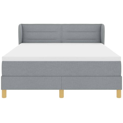  s opruga kutije Svjetlosiva 160 x 200 cm tkanina Slike