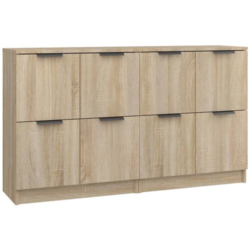 Maison Chic Komoda - Predalnik 2 kosa sonoma hrast 60x30x70 cm konstruiran les, (21721615) Slike