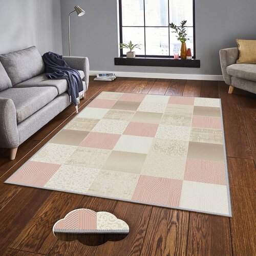Conceptum Hypnose tepih Eexfab1132, pravougaoni, 120 x 180 cm, krem-roza Cene