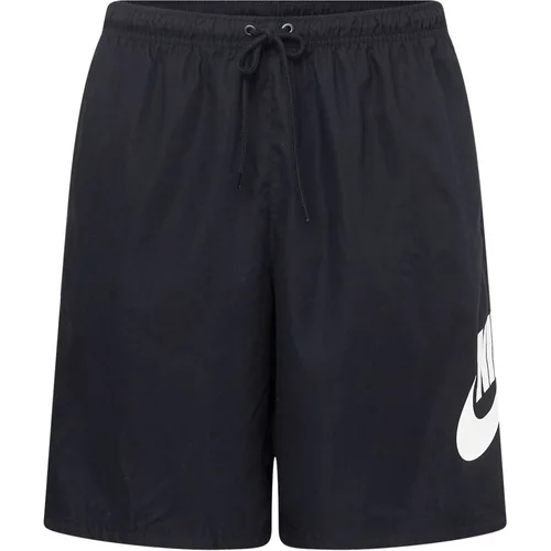 Nike Sportswear Hlače 'CLUB' črna / bela