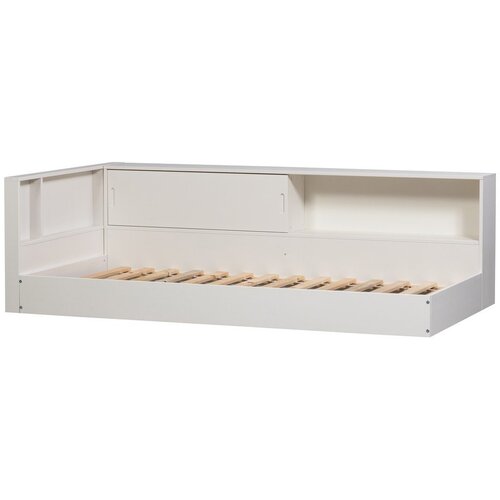 WOOOD Bela postelja iz masivnega bora brez letvenega dna 90x200 cm Carter &amp;ndash; Slike