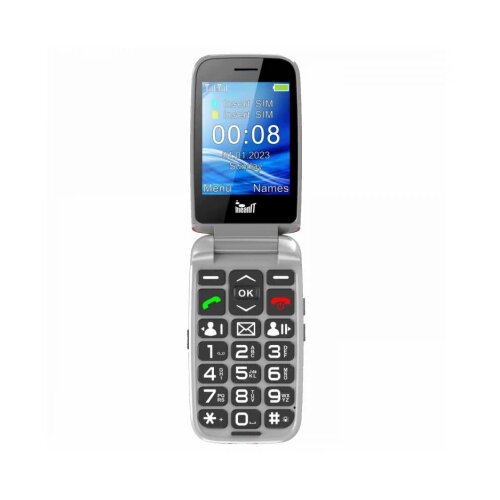 Mean IT mobilni telefon sa velikim ekranom u boji 2,8" - crveni - senior flip max red Cene