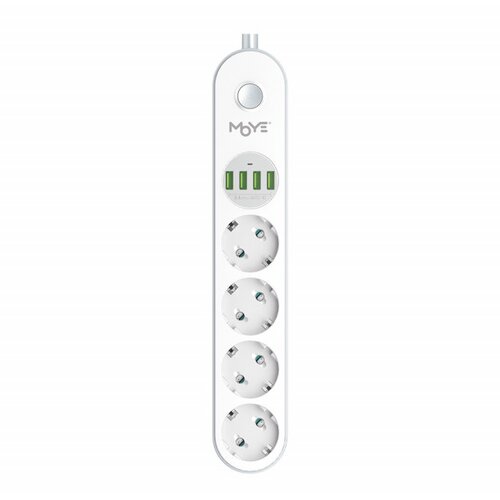 Moye VOLTAIC POWER STRIP 16A/4000W/4USB/4 SOCKETS Slike
