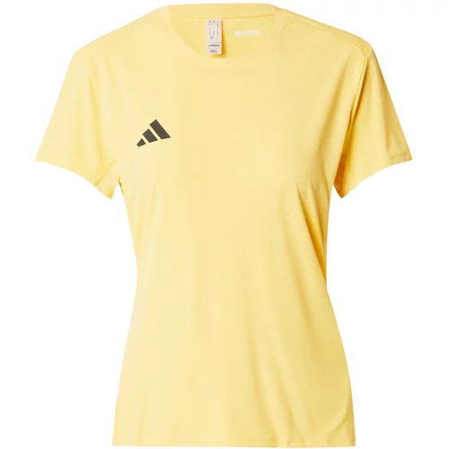 Adidas Funkcionalna majica 'ADIZERO' rumena / črna