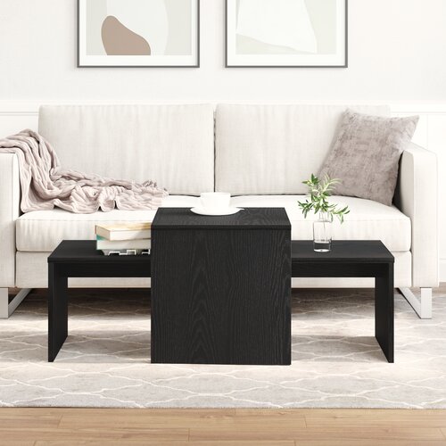  Stolovi za slaganje Crni hrast 100 x 48 x 40 cm Cene