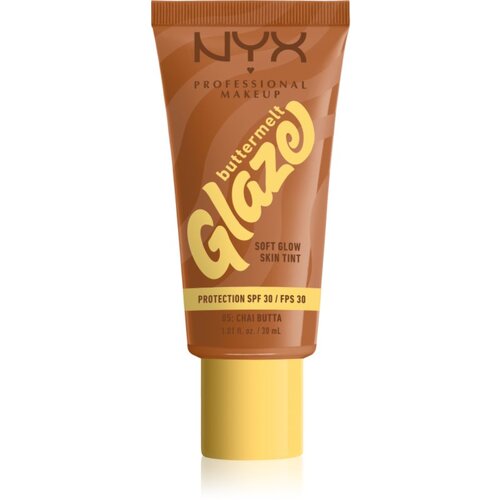 NYX Professional Makeup Buttermelt Glaze posvetlitveni tonirani fluid SPF 30 odtenek Chai Butta 30 ml Slike