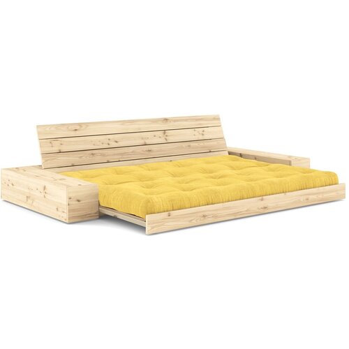 Karup Design Žuta sklopiva sofa od samta 244 cm Base &amp;ndash; Slike
