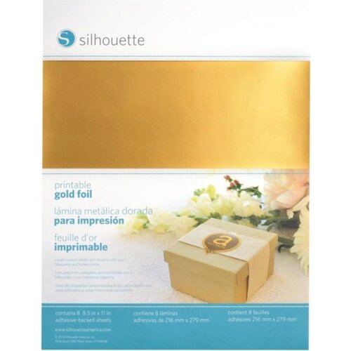 Silhouette Printable Foil Sticker Sheets - Gold Cene